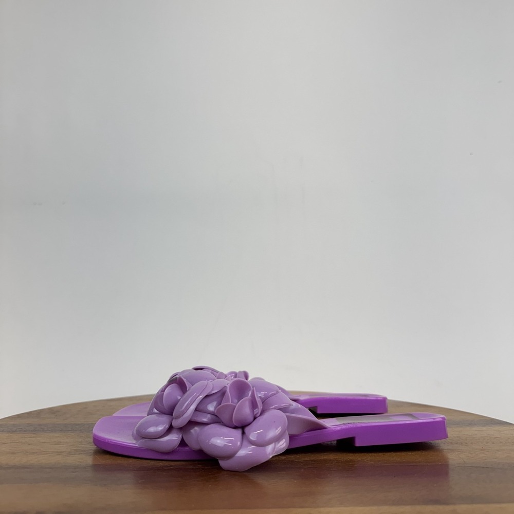 Womens Jeffrey Campbell Floralee Purple Jelly Thong Flip Flops Sandals Size‎ 8 M - Picture 6 of 8